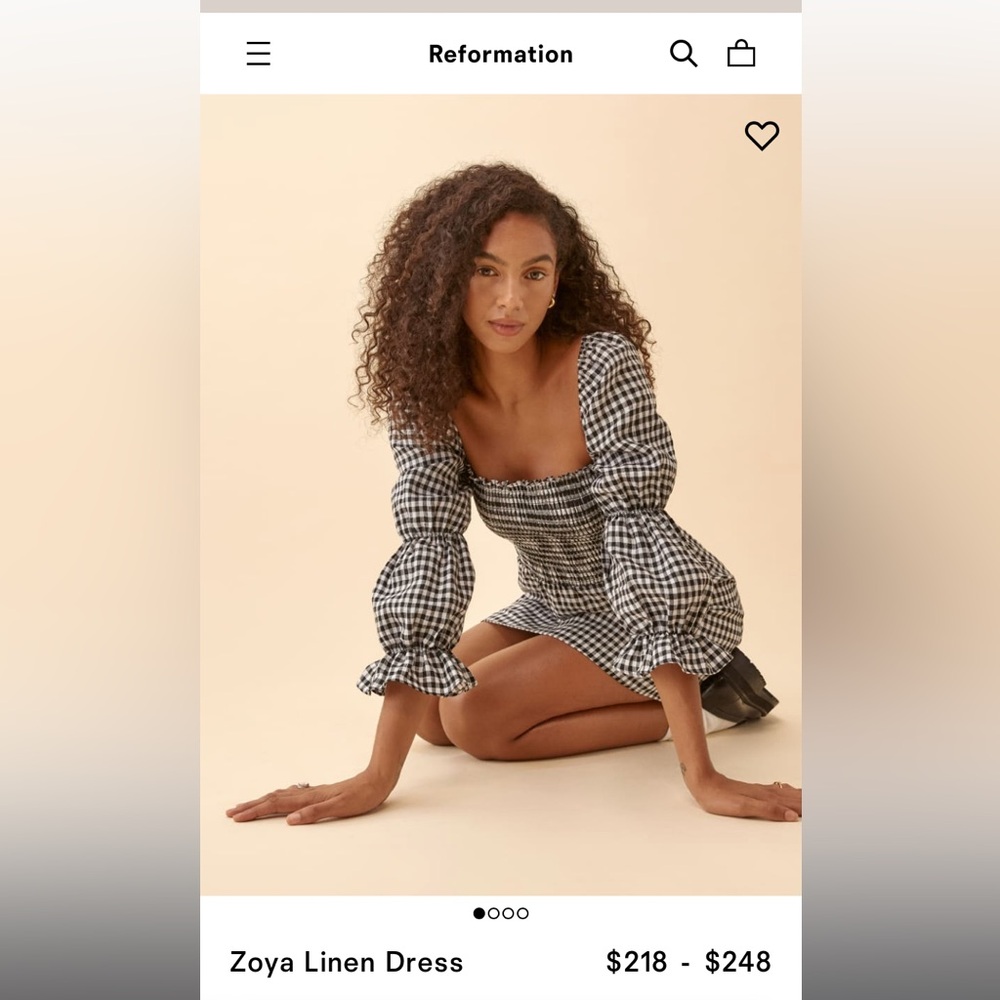 Reformation Zoya Linen Dress